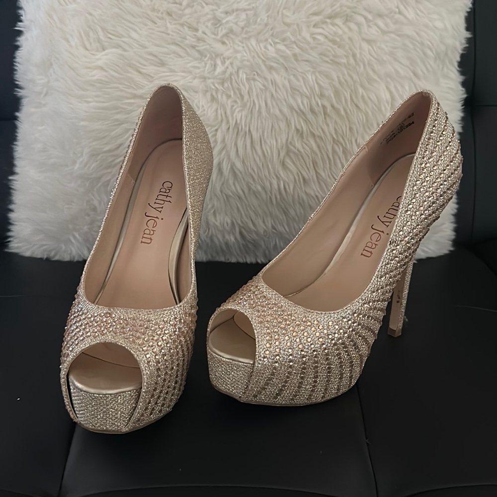 Rose gold heels